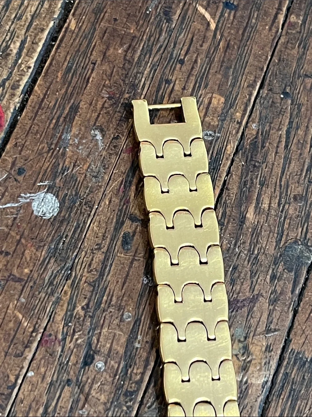 Vintage Elgin Women's Gold Tone Crystal-Accent Bracelet Watch